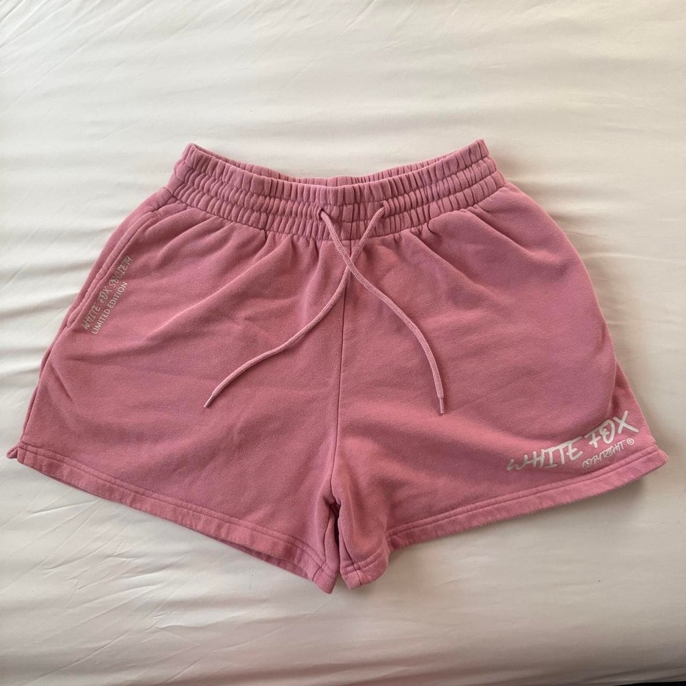 White Fox Sweat Shorts